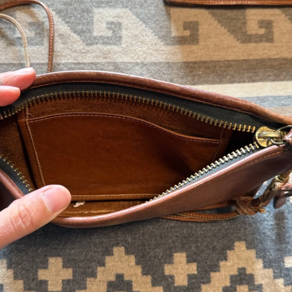 Coach Tan Leather Crossbody Bag - Picture 4 of 5